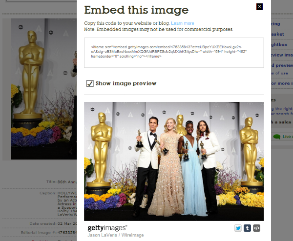 Getty Images Embed