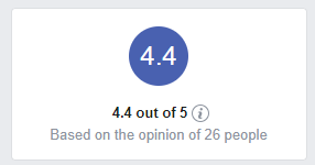 Facebook reviews star ratings