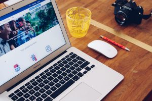 photo by Will Francis/Unsplash of laptop open to Facebook