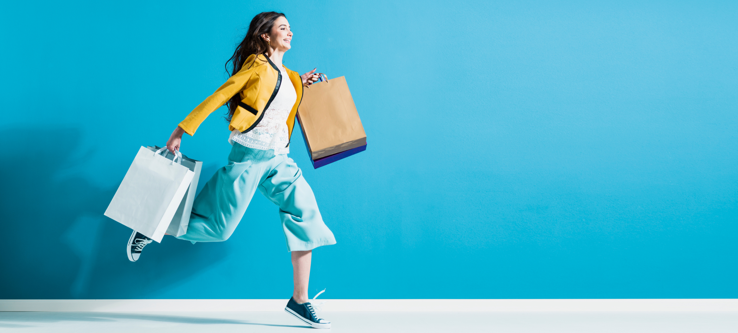 Woman with shopping bags