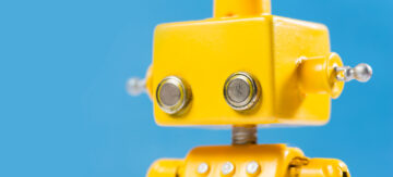 Yellow robot head