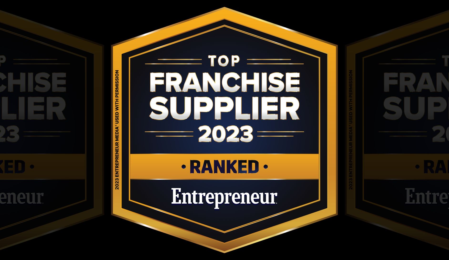 Top franchise supplier 2023 by Entrepreneur badge