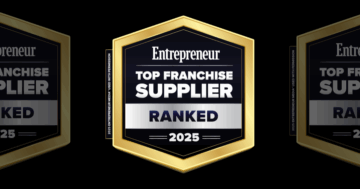 Entrepreneur's 2025 Top Franchise Supplier badge